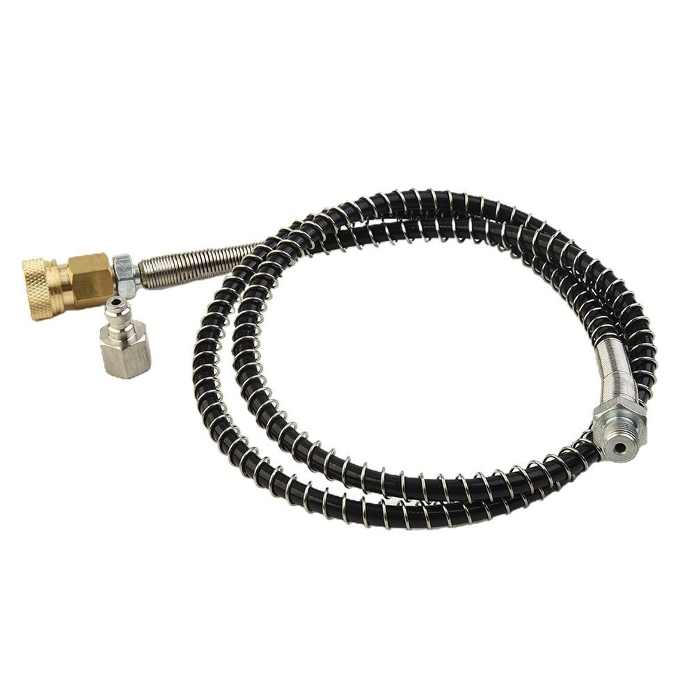 Hose with External Thread Nipple and Quick Release Connection at 36 In
