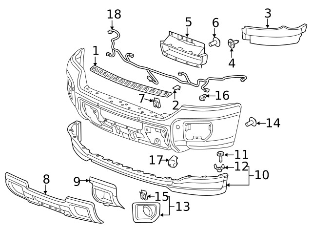 Genuine GM Park Sensor Bracket 23276809