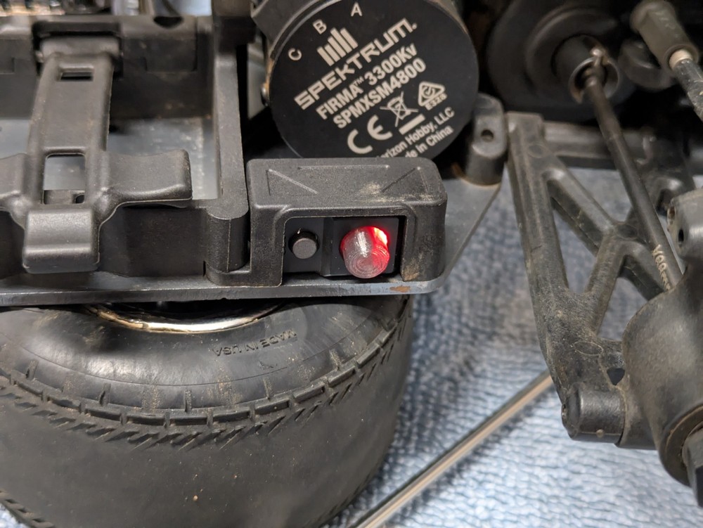 Losi 22S Sprint Replacement Power Button 3D Printed