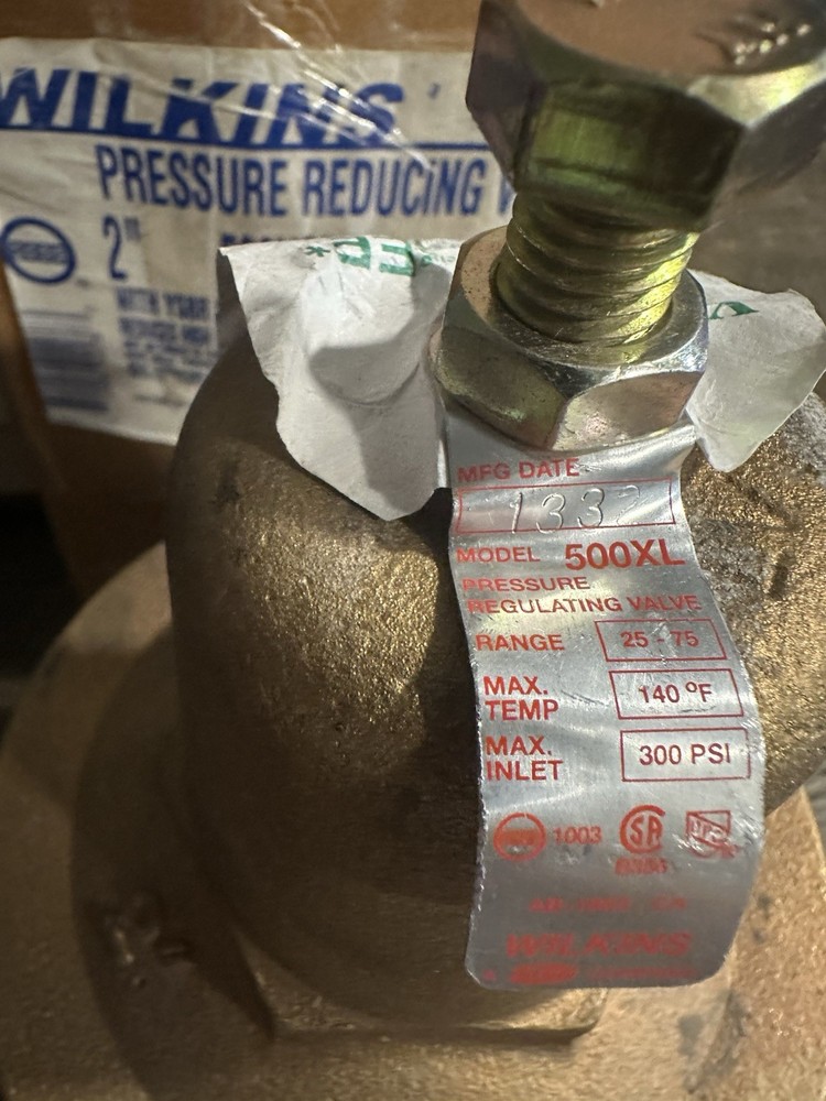 Zurn Wilkins 500XL 2in. 300 psi Cast Bronze FNPT Pressure Reducing Valve