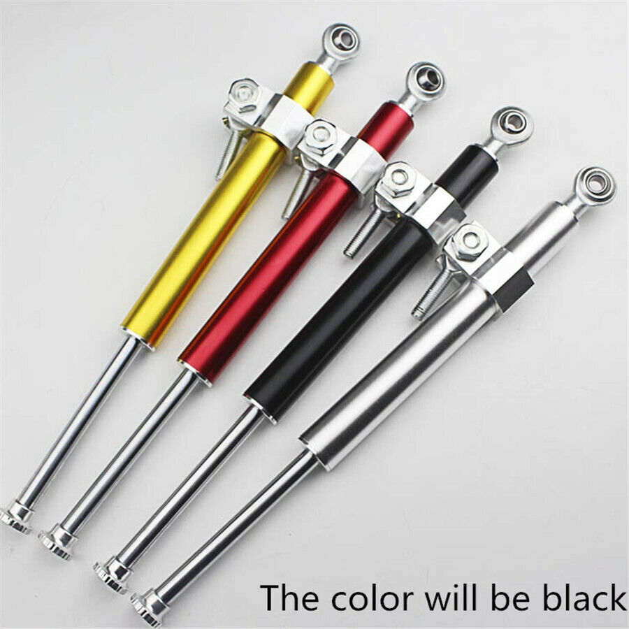 330mm Aluminum Universal Steering Damper 6way Adjust Stabilizer For Motorcycles