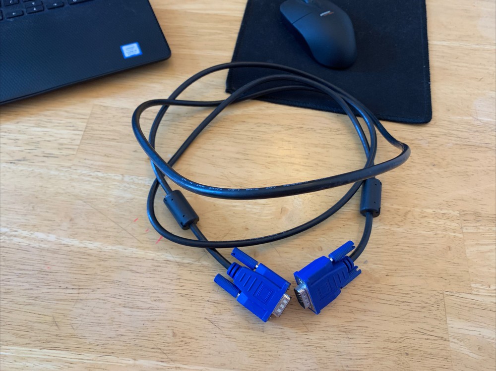 6’ 3” 15 Pin VGA Cable Same Connector Each End New Never Used