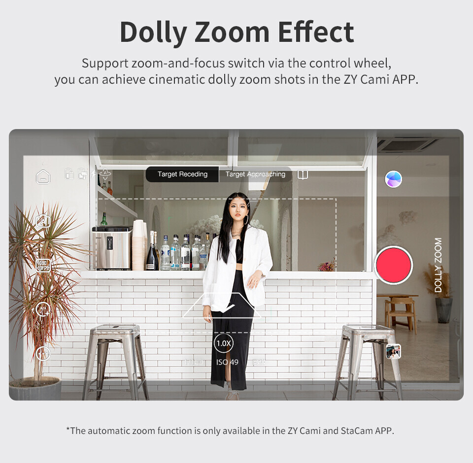 ZHIYUN Smooth 5S Combo, 3-Axis Gimbal Stabilizer with Light for iPhone Android