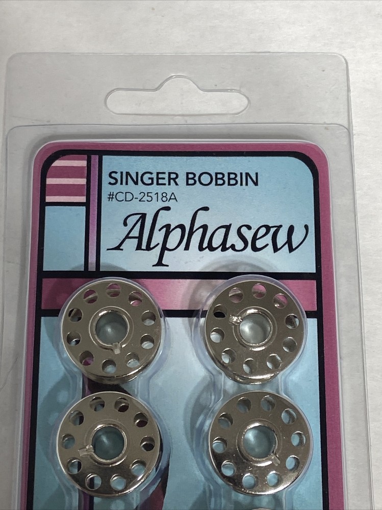 Alphasew Bobbin 10 Pack Card#2518A Most Front Load Oscillating Machine, EVERSEWN