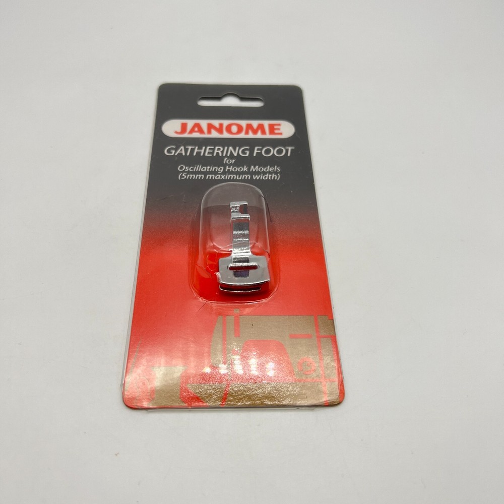 Janome Gathering Foot for Oscillating Hook Models 5mm Maximum Width NEW