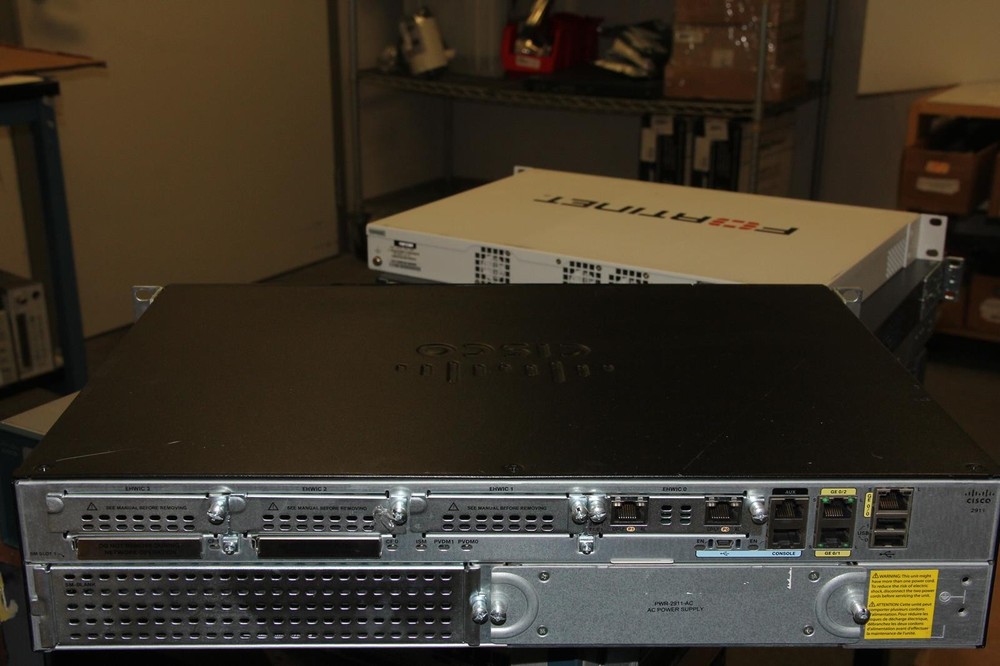 CISCO CISCO2911/K9 Integrated Services Router with VWIC3-2MFT-T1/E1