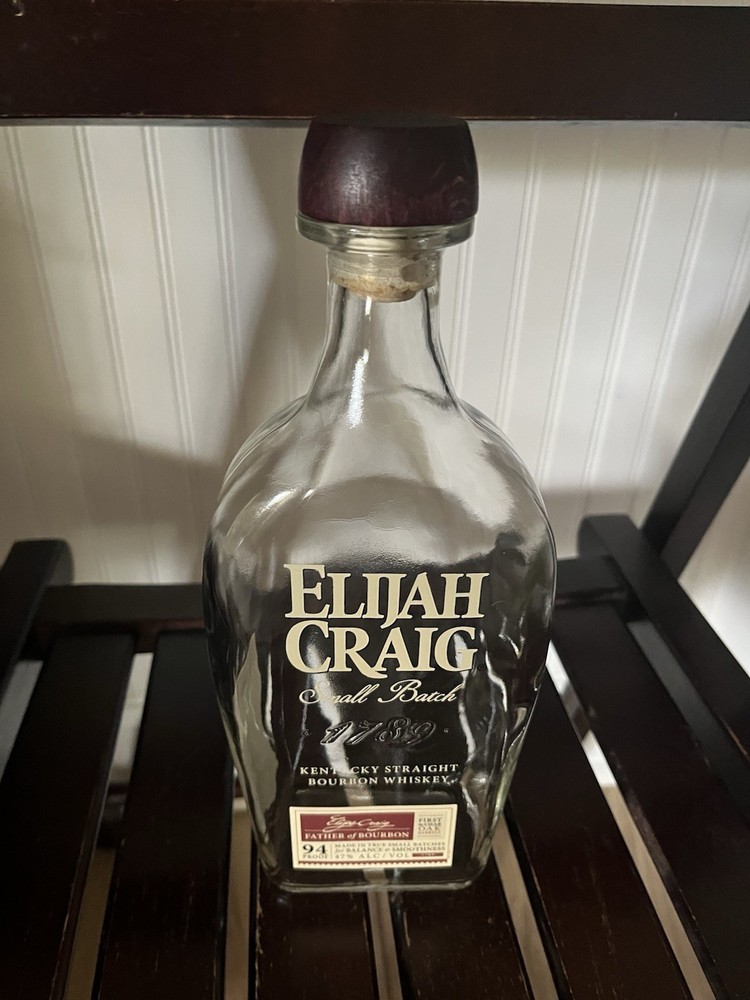 Elijah Craig Small Batch Empty Bottle