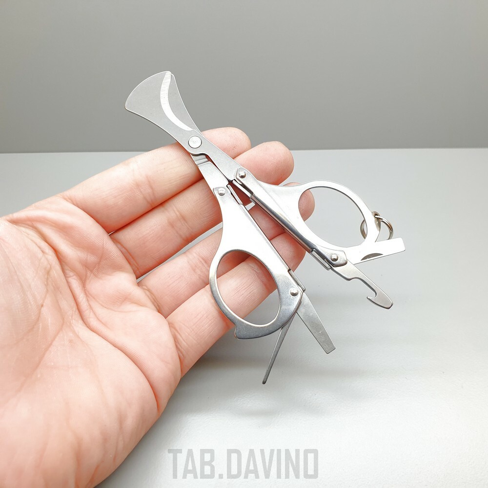 XIKAR MTX Multitool Tagliasigari Forbice XI400CS Silver Cigar Cutter Scissors