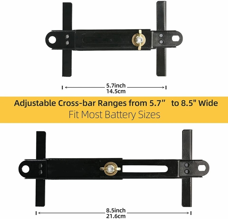 10.6'' Adjustable Car Crossbar Battery Hold Down Bracket Holder Storage 27CM%*