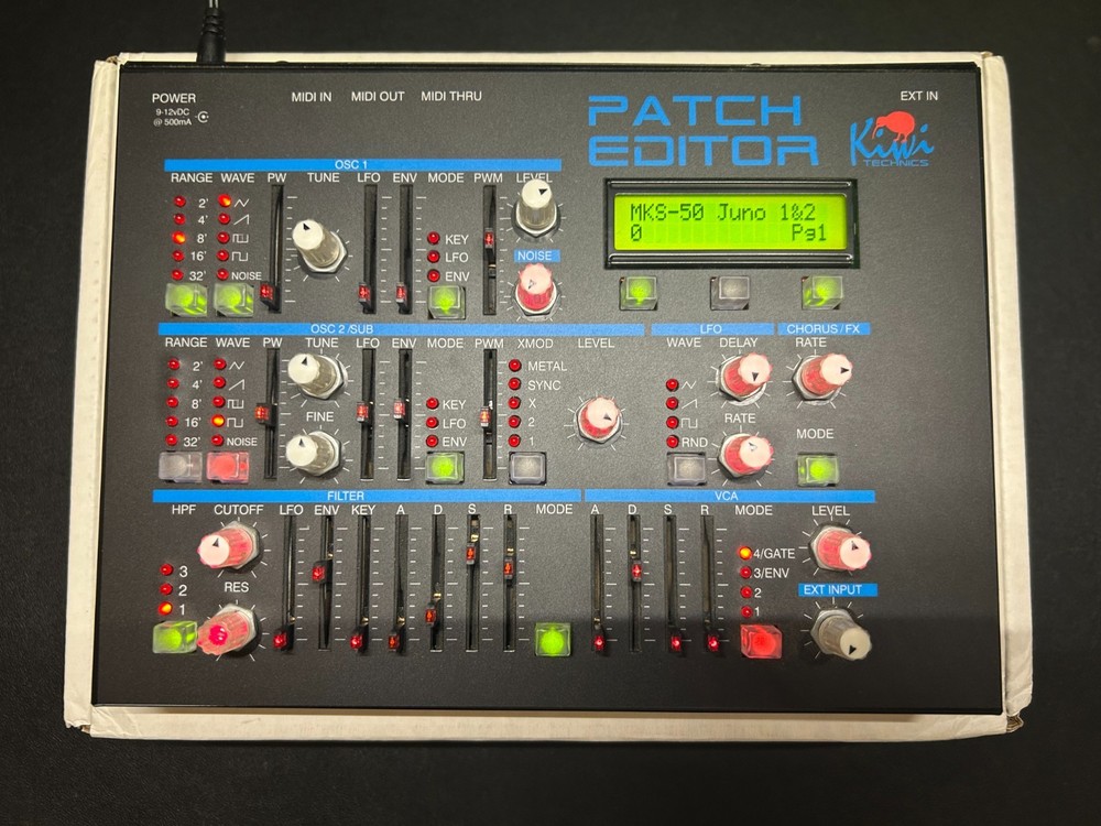 Kiwi Technics Patch Editor, synthesizer programmer, analog synths midi interface