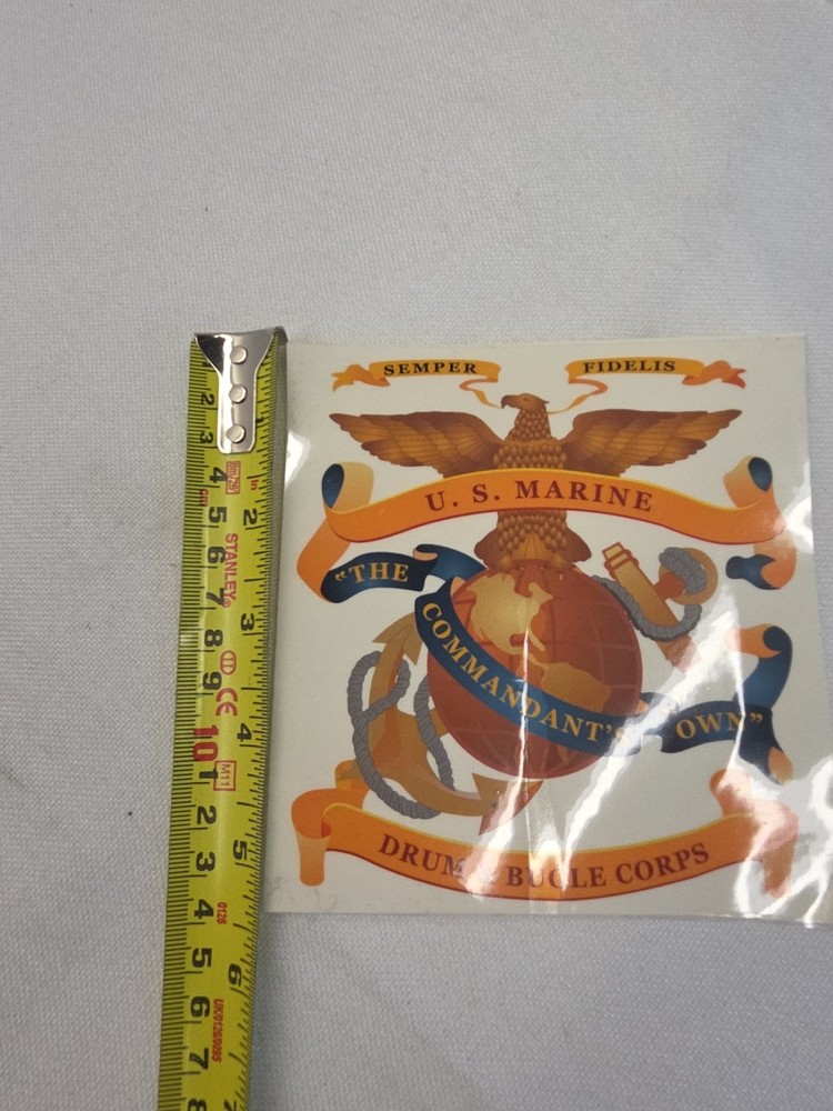 USMC Drum and Bugle Corps Decal - "THE COMANDANTS OWN"