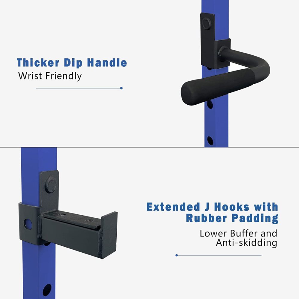 Multifunctional Power Cage, Pullup Squat Rack 1000Lbs Capacity Barbell Rack