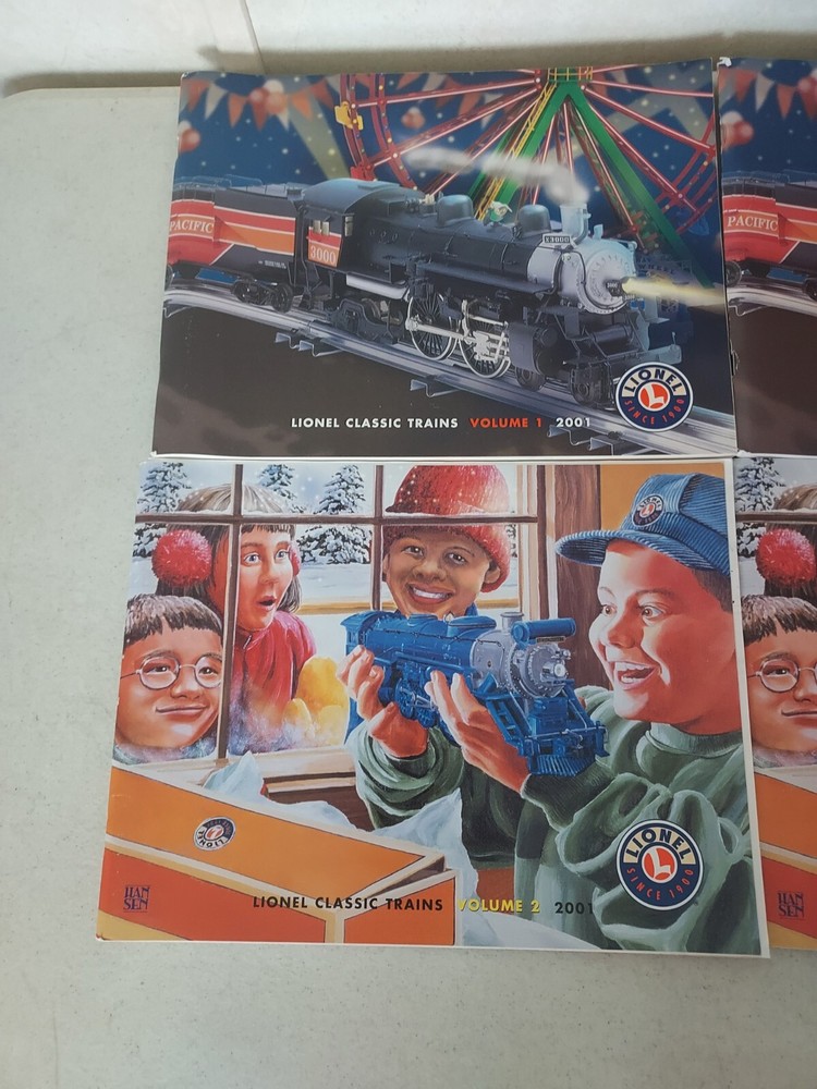 4 2001 Lionel Classic Electric Model Train & Accessories Catalogs