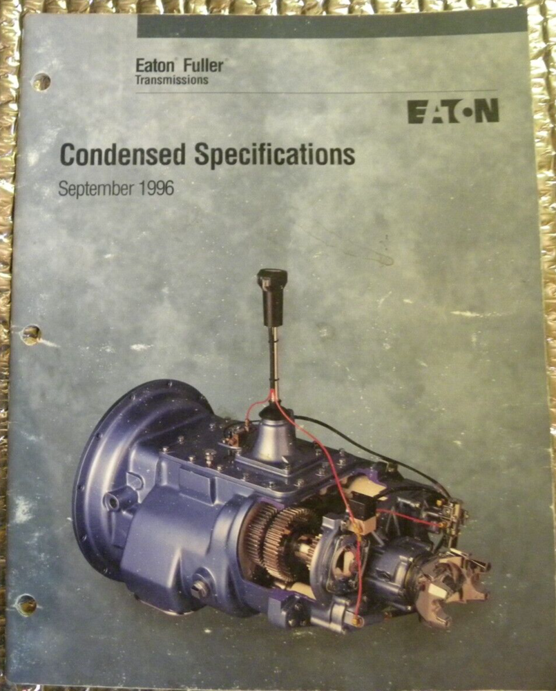 Eaton Fuller September 1996 Condensed Specifications Brochure