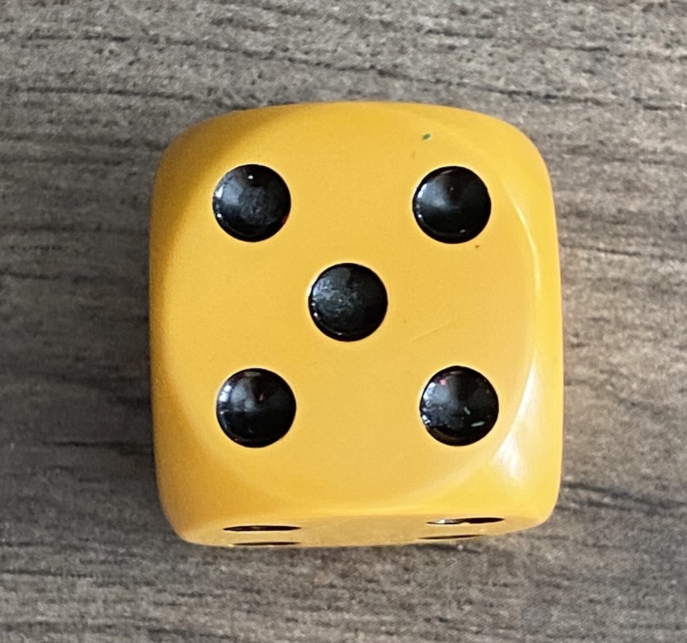 Vintage Rounded Edges Dice Die 12g