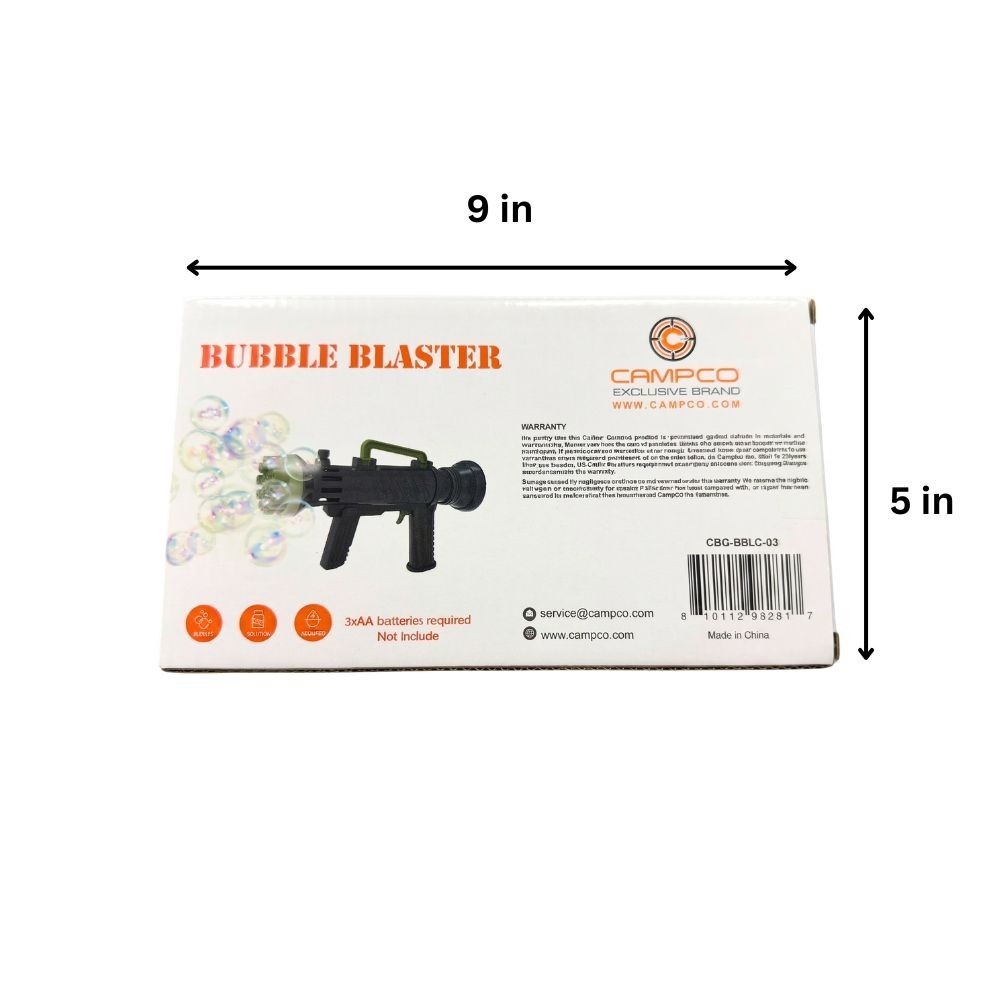 14 Hole Bazooka Bubble Gun Green