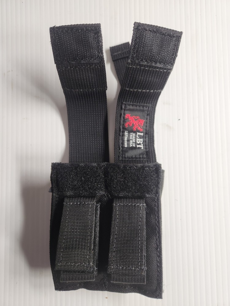 LBT front pull double mag pouch with Kydex retention, black
