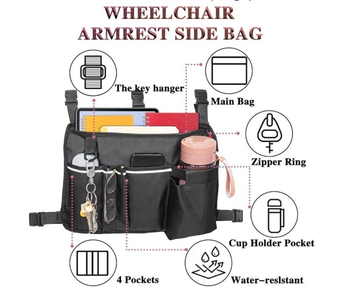 Mobility Storage Accessory, Large Capacity For Walker Or Walker. 0109