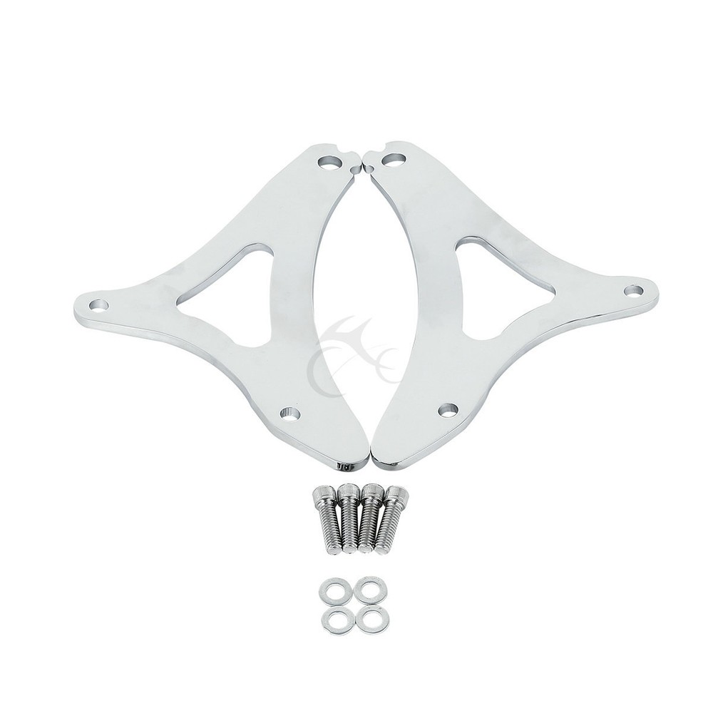 Driver Passenger Backrest Pad Fixed Mount Kit Fit For Harley Touring 2014-2024