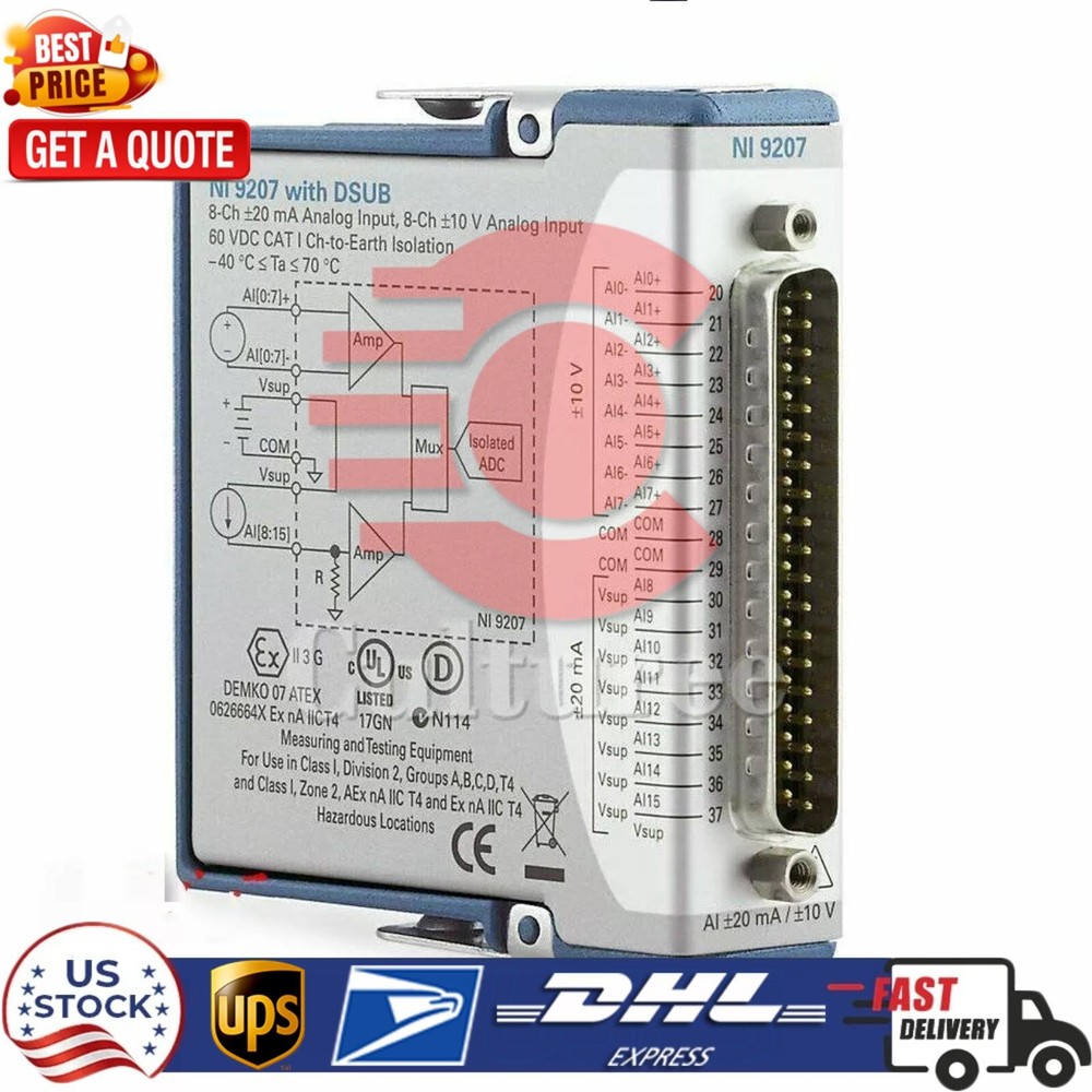 NEW National Instruments NI 9207 NI-9207 Analog Input Module