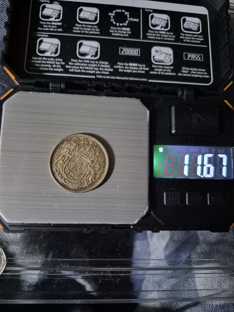 Canada 1956--50 Cent 1956, Silver 80%