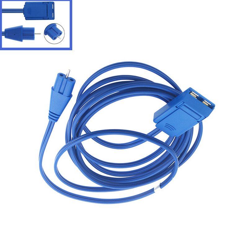 REM American Plug Electrosurgical Electrode Negative Plate Connection Cable/Wire