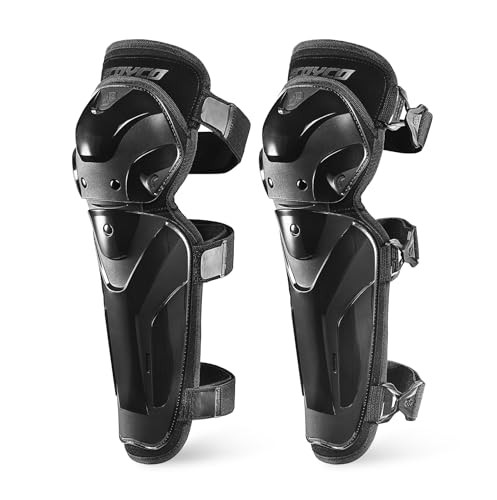 Motorcycle Knee and Shin Guards – Adjustable Protective Knee Pads for