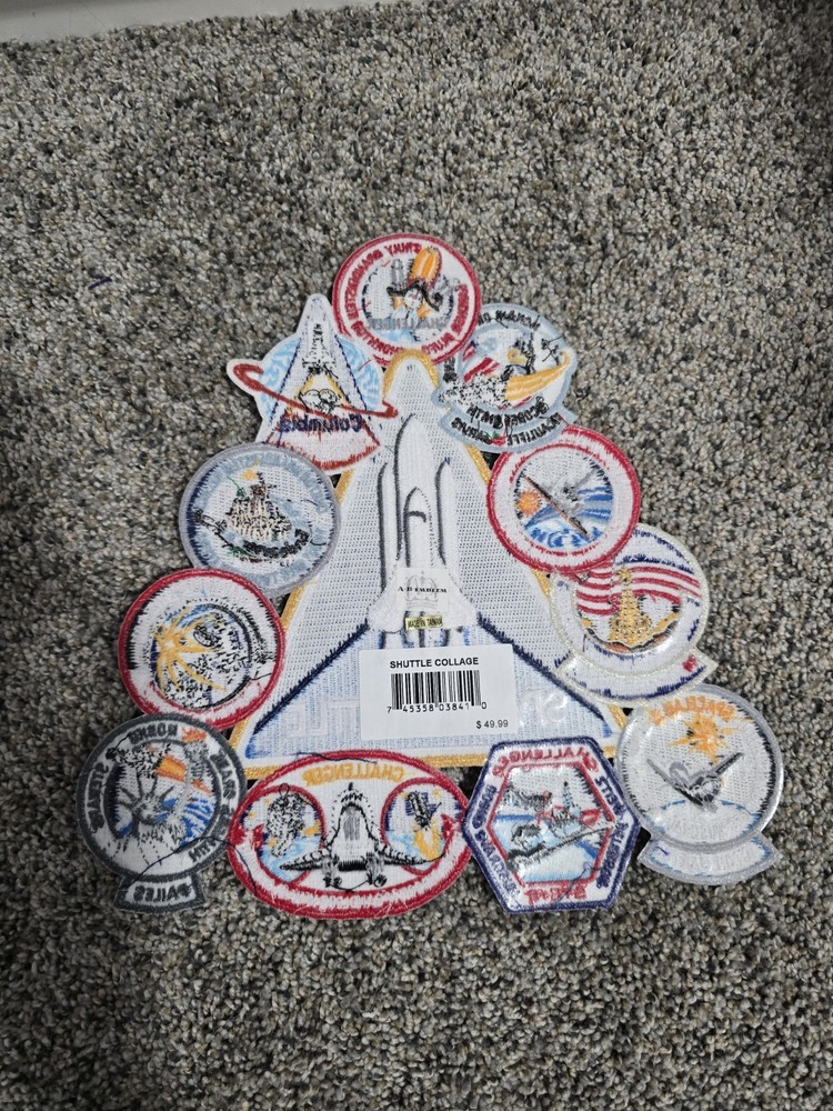 NASA Shuttle Patch Collage New