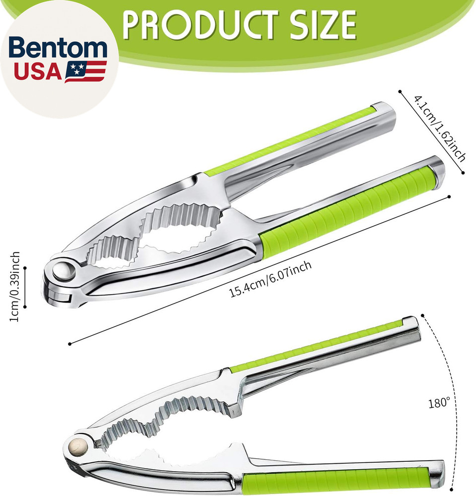 2 Pieces Walnut Cracker Tools Walnut Nutcrackers Metal Nut Shell Openers Nut She