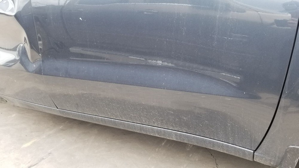 19 CHEVY SILVERADO 1500 CUSTOM DOOR FRONT RIGHT PASSENGER BLUE EXTENDED CAB