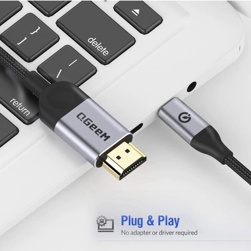 USB C to HDMI Cable Adapter 6FT 4K USB Type C to HDMI Thunderbolt 3/4