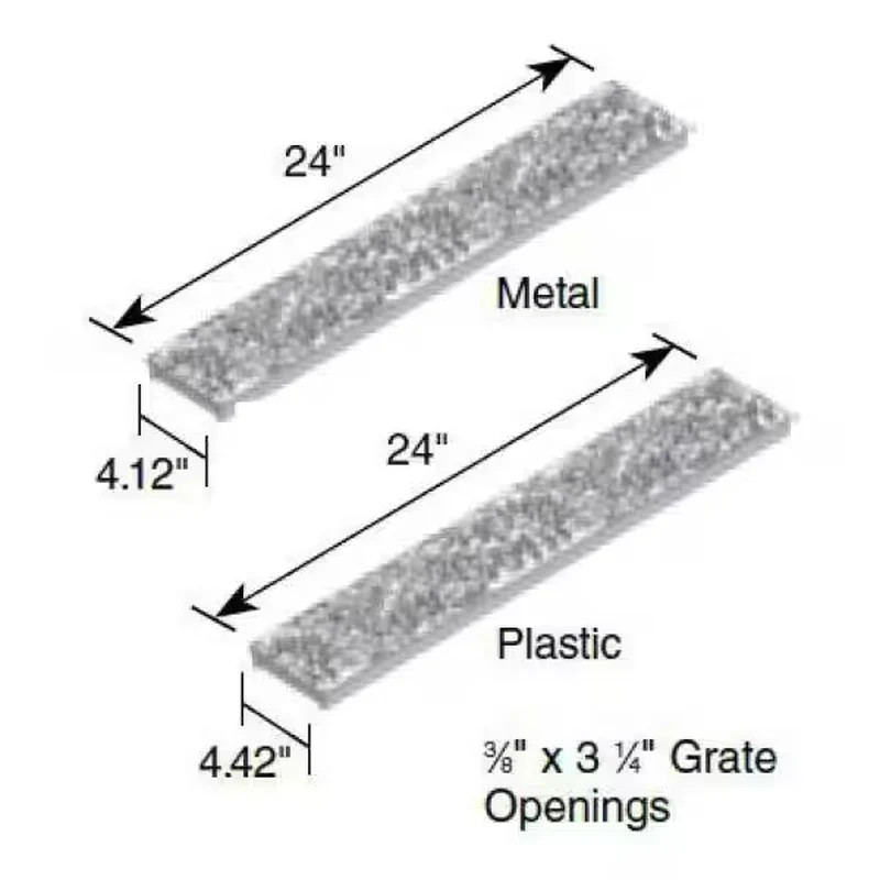Spee-D Channel Drain Grate 2 ft Decorative Botanical Design Black 252