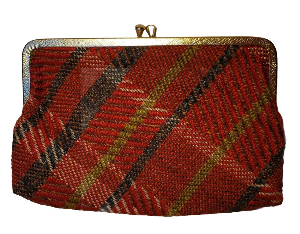 Clutch Tweed Burnt Orange
