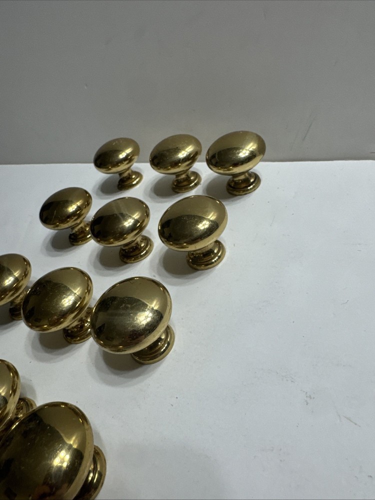 17 GOLDTONE NICKEL DRAWER OR CABINET PULLS