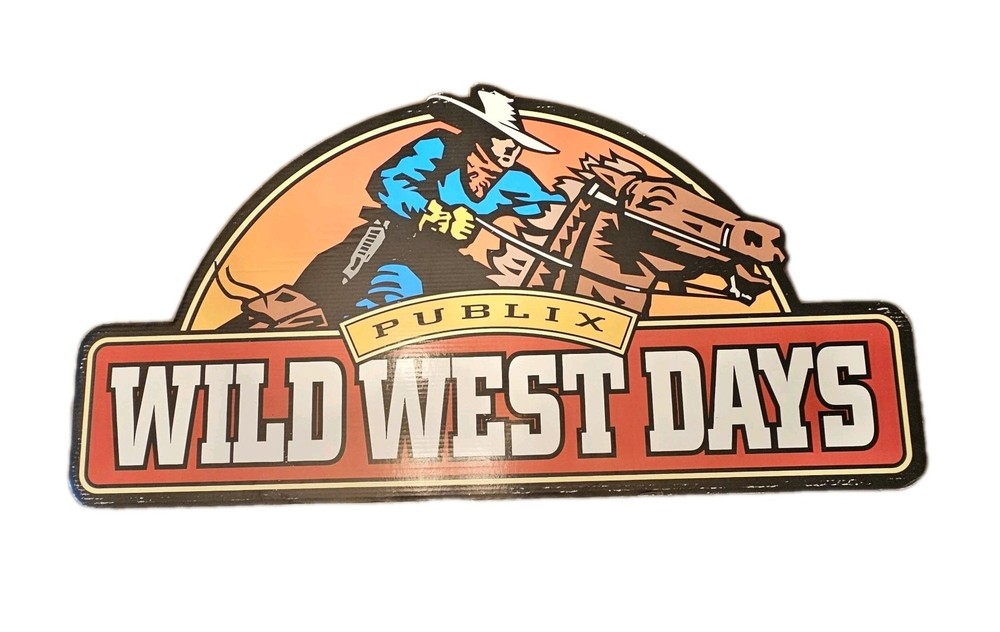 Publix Wild West Store Display Sign