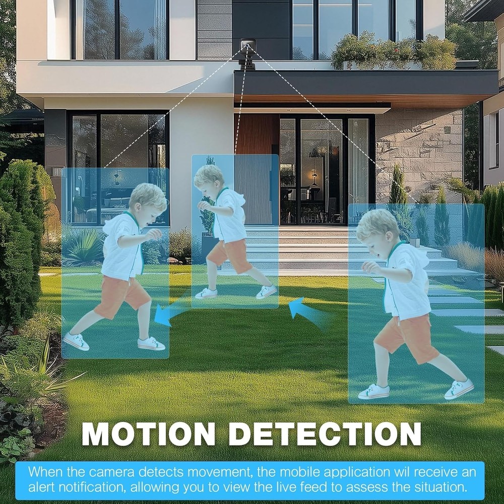 Wifi Camera Remote Smart Camera 1080p Small Square Security Night Vision