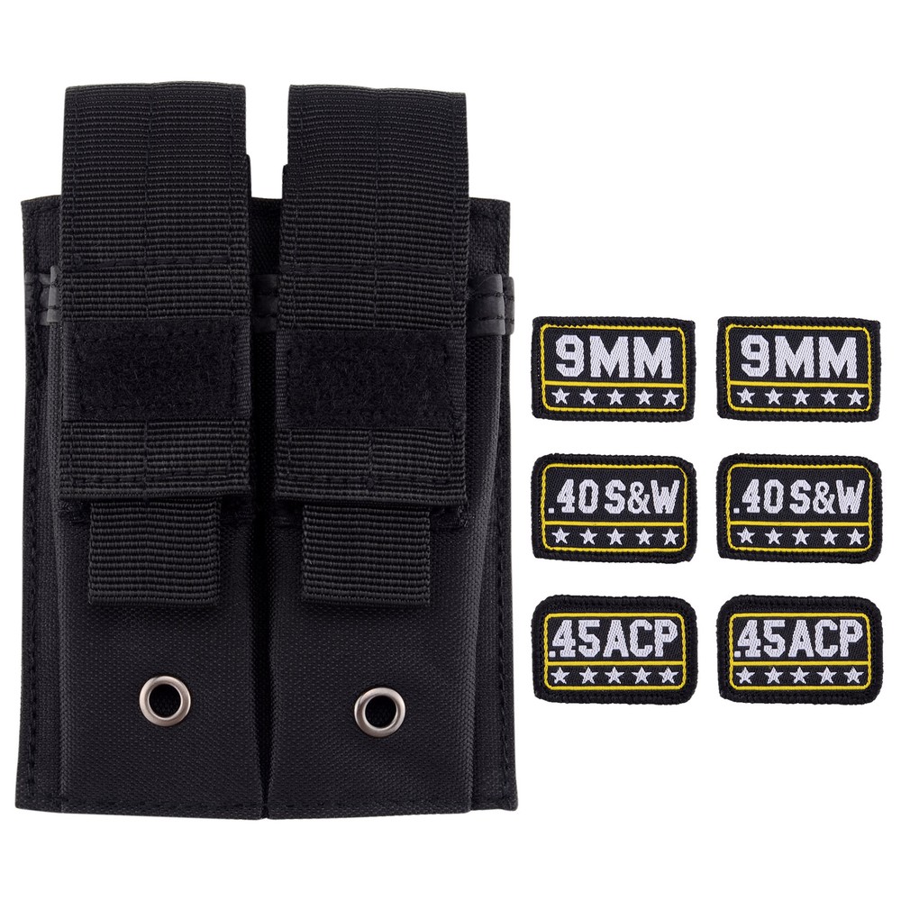 Black Pistol Molle Double Mag Pouch Single and Double Stack Magazine Holster