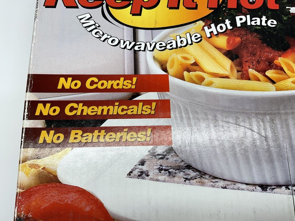 Keep it hot microwaveable Hot Plate, granite core