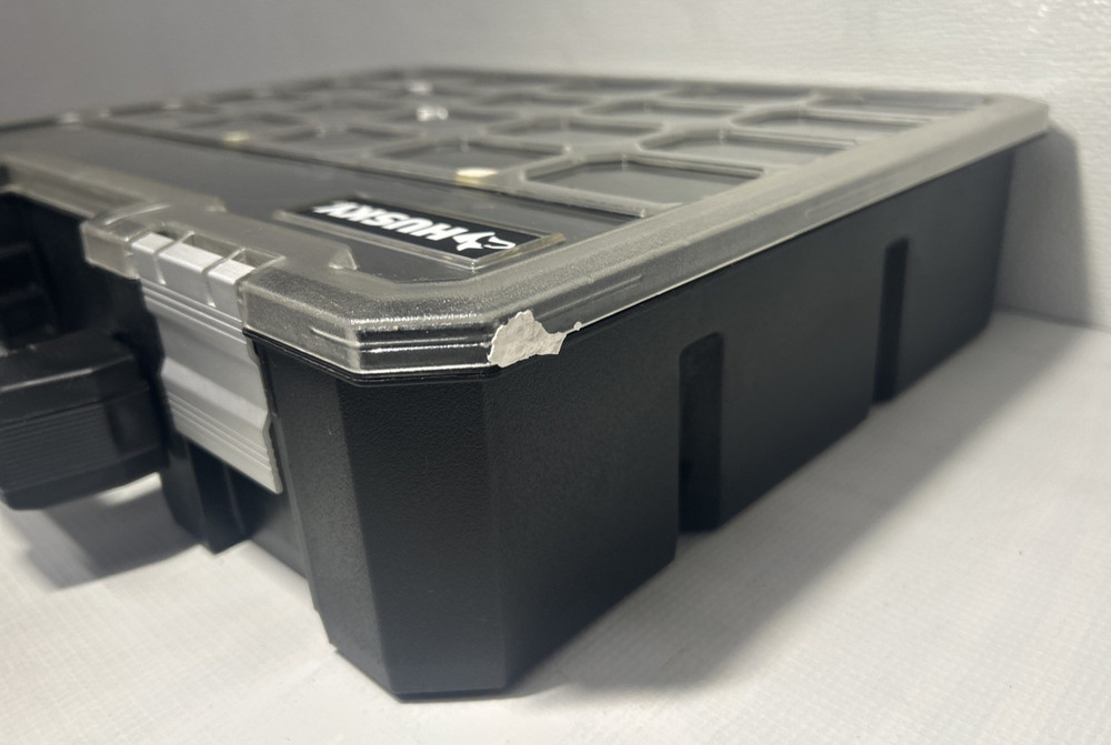 Husky Small Parts Tool Organizer Storage Hardware Case Toolbox 11 Compartments