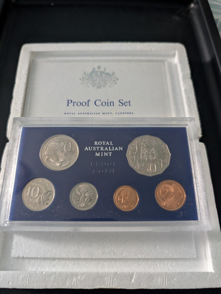 AUSTRALIA 1976 6 COIN PROOF YEAR SET - sealed/coa
