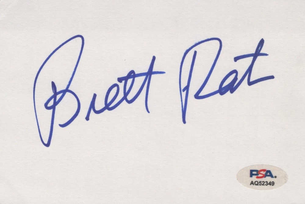 Brett Ratner signed 4x6 index card PSA