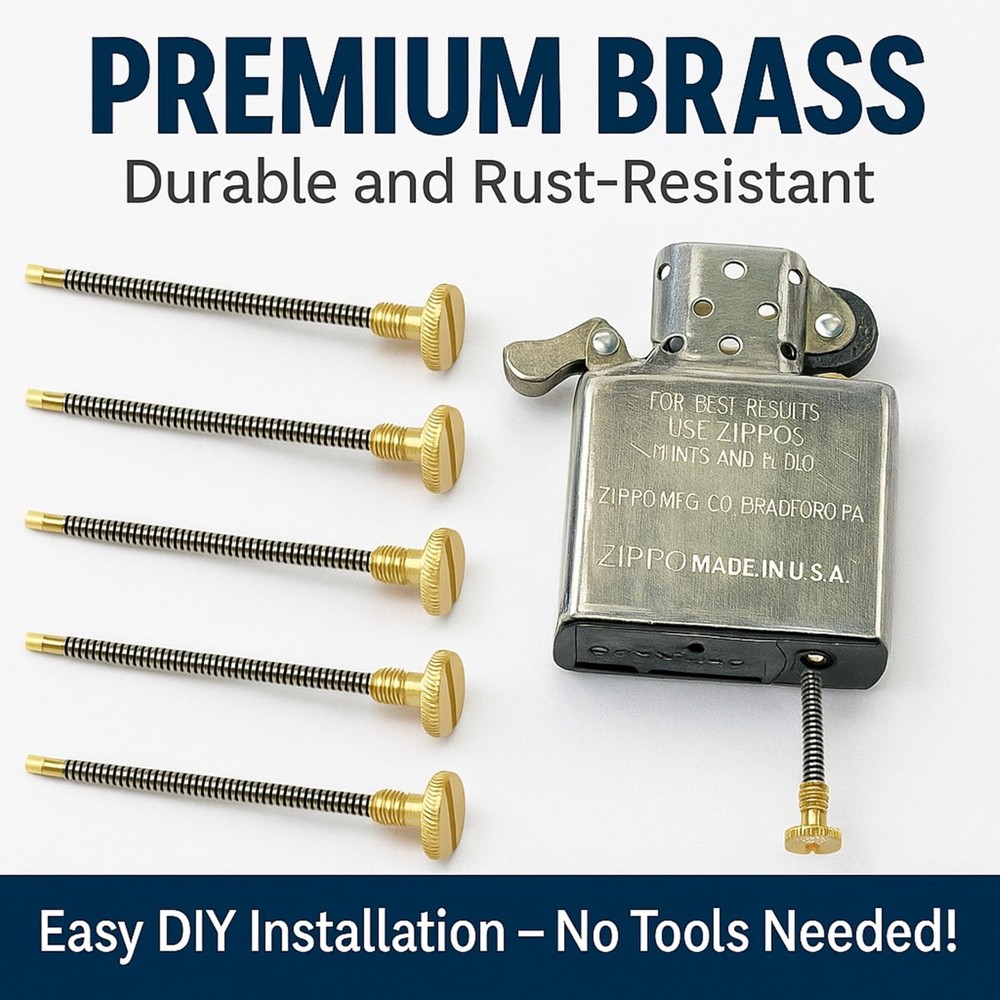 IN SELECT Lighter Repair Kit- Flint Spring Screw Replacement Parts...