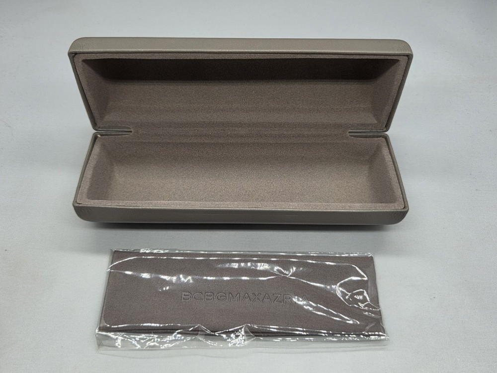 2-Pack Bundle BCBGMAXAZRIA Beige Eyeglass Case