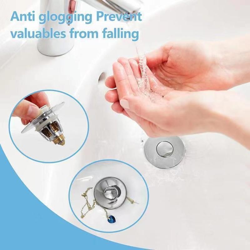 Drain Magic Universal Sink Stopper, Instantly Replace Broken Stoppers US Stock
