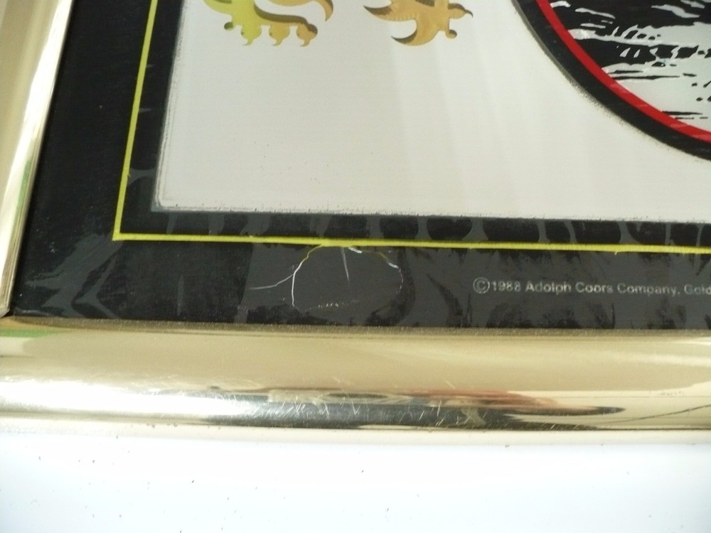Coors Extra Gold Waterfall Bar Mirror