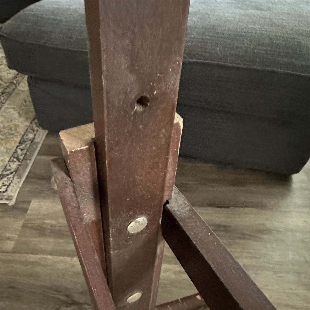 Vintage Drafting Table Base ONLY Drafting Table Wood Base NO TOP