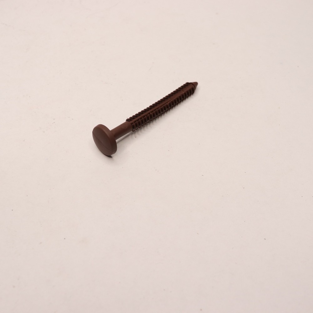 (12-Pk) Shutter Fastener Spike Loks Brown