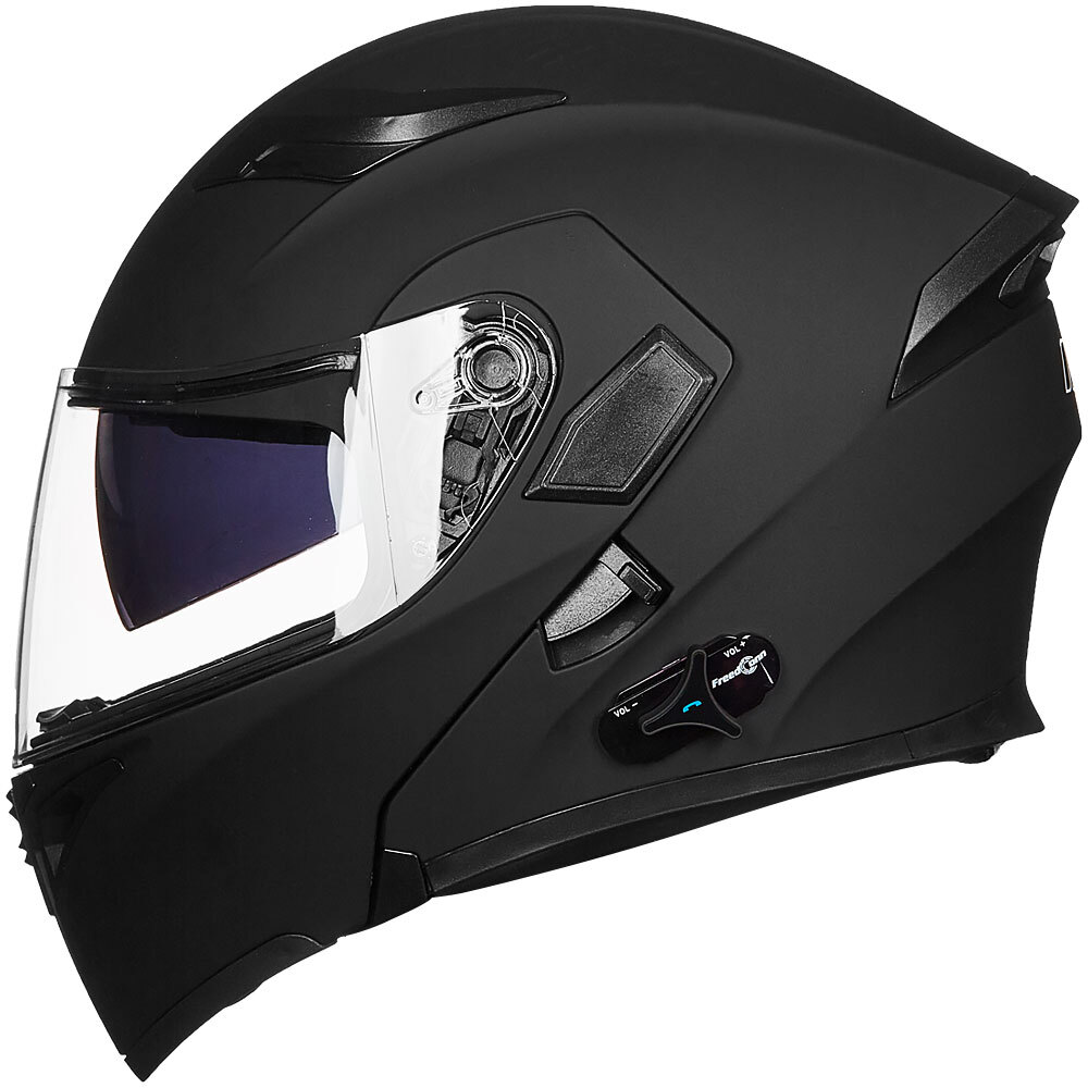 ILM Bluetooth Motorcycle Helmet Flip up Modular Dual Visor Intercom FM DOT 902BT