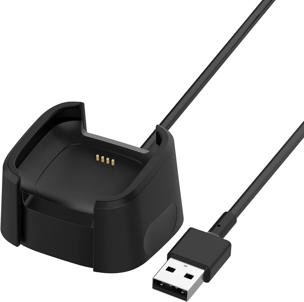 3.3Ft USB Charger Compatible with Fitbit Versa 2 Charger Dock Anti-Slip Replace