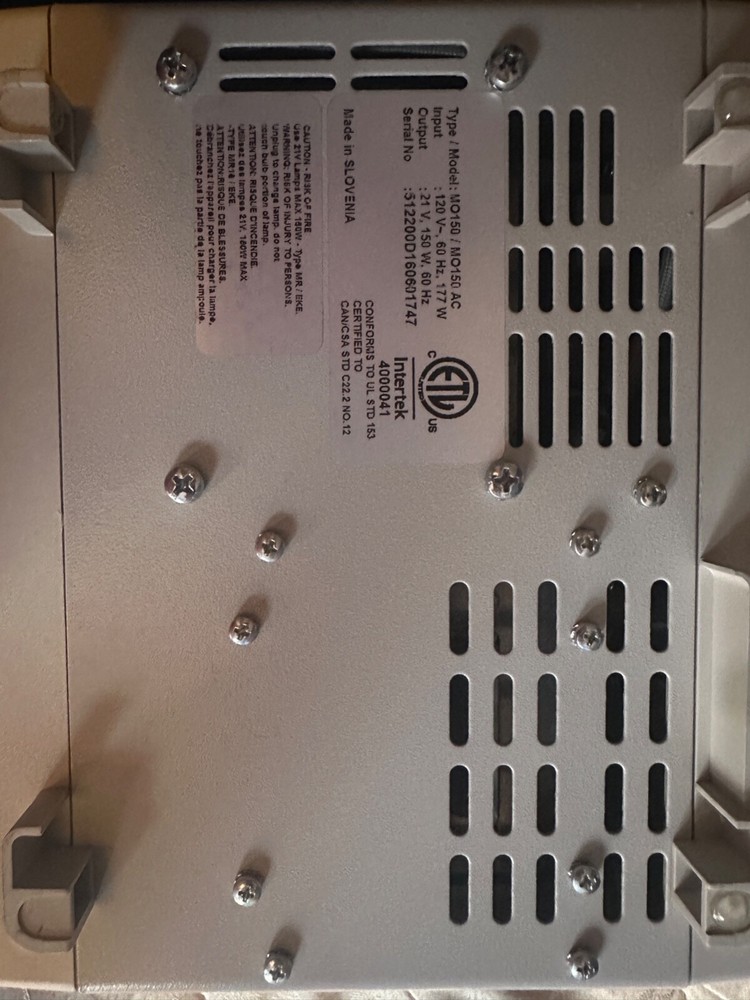 JH Technologies MO150 Fiber Optic Light Source -MO150 150w120v